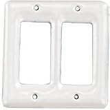 Double GFCI Vcover Ceramic White