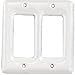 Mintcraft Double Crmc White Gfci Plate 45032PHB