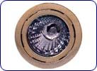 Hafele Recessed Mount 10 watt cool halogen light with clear lens and black rim, 55mm