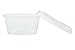 Disposable 2 oz Jello Shot Plastic Portion Cups with Lids, Clear Condiment Cups, Sampling Cup Pack of 500