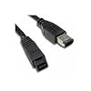 Firewire IEEE1394B 800 to 400 9 Pin to 6 Pin Cable Lead - 2M / Black