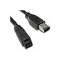 Firewire 800 to 400 9 Pin to 6 Pin Lead Cable IEEE1394B - Black or silver