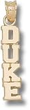Duke Blue Devils Vertical Duke Pendant - 14KT Gold Jewelry