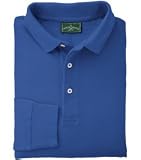 Outer Banks Long-Sleeve Ultimate Polo in Bright Royal in Large
