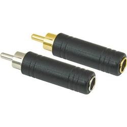 American Recorder (ART) 1 4 Female to RCA Male Adapter, Nickel by 