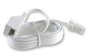 Xxion Pro - High Quality 2 metre BT Plug to BT Socket Telephone  Extension Lead / Cable - Full 6 Pin - 6 Wire Connection