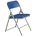 National Public Seating 800 Series Steel Frame Premium Light Weight Plastic Seat and Back Stacking Folding Chair with Double Brace, 480 lbs Capacity, Burgundy/Black (Carton of 4)
