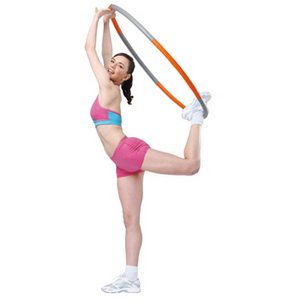 ResultSport® Level 2 Foam Padded Weighted 1.5kg (3.3lb) Fitness Exercise Hula Hoop 100cm wide