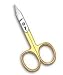 Princess Care Solo Half Gold Arrow Point Straight Tip Pedicure Toe Nail Scissors