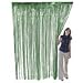 Fun Express - Green Metallic Fringe Curtain for Party - Party Decor - Door Decor - Door Borders & Curtains - Party - 1 Piece