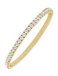Diamond Eternity Bangle 18K Yellow Gold - 5.00 CT Diamonds