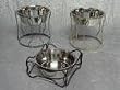 A Leg Up Single Wrought Iron Dog Feeder-Tall-Mercury