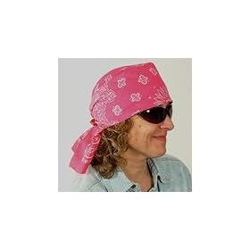 Skulldana Pink Glitter Paisley Headwear