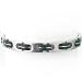 STEELX Brushed Steel and Black Bracelet.A Brushed Steel Bracelet with Black Links. Black is back!