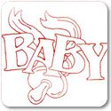 Brother PES Embroidery Machine Card Baby Redwork