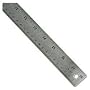Westcott Stainless Steel Ruler with Cork Back and Hang Hole, 18 Inches, Silver (10417)
