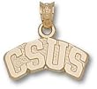 Duquesne Univ "D" 7/16" Charm/Pendant -14K/10K, Stainless Steel or Gold Plated