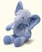 Plush Tender Rattles Blue Elephant Medium 14