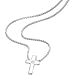 Silver D For Diamond Girls Childrens Cross Pendant