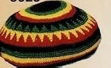 Jamaican Style Tam Hat ~ 100% Cotton ~ Assorted Colors and Designs ~ One Size Fits All