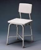 Bariatric Bath Bench - Heavy Duty Bath Bench with back support. Weight Capacity: 650 pounds. This Shower Bench has a blow molded seat and back with cross bracing legs.