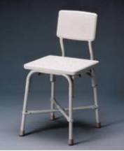 Bath Bench - Heavy Duty Bath Bench with Back Weight Capacity: 650 pounds. This Shower Bench has a blow molded seat and back