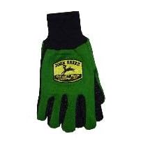 PAIR OF JOHN DEERE JERSEY DOT WORK GLOVES