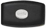 Montreal Canadiens Sterling Silver "Canadiens" Puck on Black Leather Money Clip