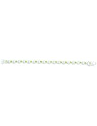 Genuine .925 Sterling Silver Peridot Bracelet 13.1 Grams . 100% Satisfaction Guaranteed.