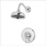 Price Pfister R89-7MBE Marielle Shower Only, Round Flange, Decorative Rain Can Shower Head, Rustic Pewter