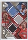 2009-10 SP Game Used 3 Star Swatches 125 #3SCMA - Carmelo Anthony/Shawn Marion/Vince Carter/125