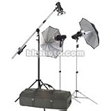 Photogenic AKC15K StudioMAX III 800 total watt second Traveling Studio 3 Light Boom Kit