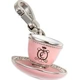 Juicy Couture Tea Cup Silver Charm for Bracelet