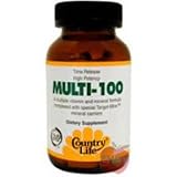 Country Life - Multi 100 Time Release With Target Mins Mineral Carriers - 60 Tablets
