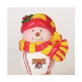 Pittsburgh Pirates 2.75" Musical Light Up Snowman Christmas Ornament - MLB Baseball
