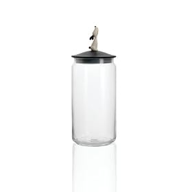 Alessi Lula Dog Black Storage Jar