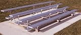 15' Aluminum 4 Row Low Rise Bleachers