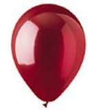 CTI Industries 100 Count Crystal Latex Balloons, 12", Red