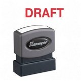 SHACHIHATA INC / Draft Ink Stamp, 1/2x1-5/8, Red Ink / SHA1360 / Sold as 1 Each / Mfr Part # 1360