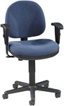 Lorell Millenia Series Pneumatic Adjustable Task Chairs in Blue