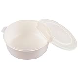 Microwise Polypropylene Cookware Round Dish with Lid - 0.6Ltr - High temperature resistance with great strength