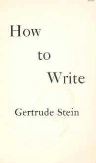 Gertrude Stein