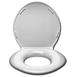 Big John Toilet Seat, Closed Front with Lid, White