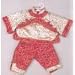 RETIRED RARE 2-piece Gold and Red Oriental Silk 20 Doll Outfit