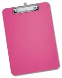 5 Star Office Clipboard Plastic Durable with Rounded Corners A4 Pink
