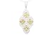 14K White Gold 2.02cttw. Yellow Sapphire & Diamond Pendant
