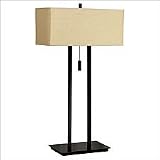 Kenroy Home #30816BRZ Emilo Table Lamp with 16 inch Tan Textured Woven shade