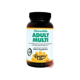 Country Life - Chewable Adults Multi W/Complete Antioxidant System - 60 Tablets