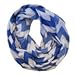 LovedByMoms Nursing Scarf Chevron Blue