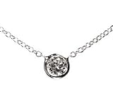 Diamond by the Yard, 14k White Gold, 18 Chain (T.w 0.25)